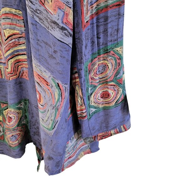 Christina James New York Vintage Open Front Multicolor Abstract Lightweight Kimo - Picture 5 of 5